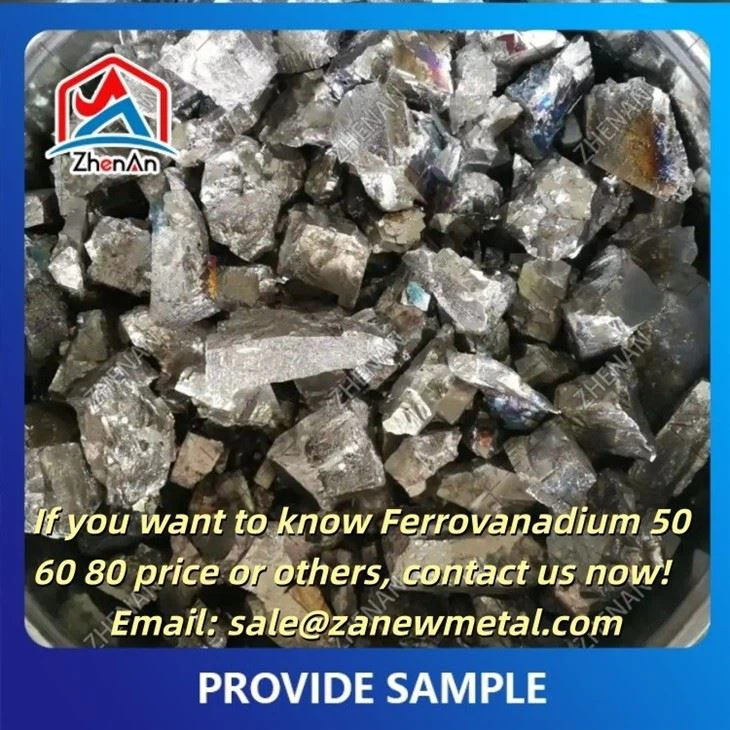 50-100 mm Pure Ferro Vanadium 60 factory
